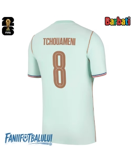 Franța Aurelien Tchouameni #8 Tricou Fotbal Replică Mondial 2026 Barbati Deplasare